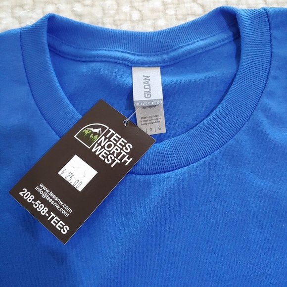 NWT Not Slim, Kinda Shady Graphic Tee, Various Sizes, Royal Blue - Picture 3 of 4